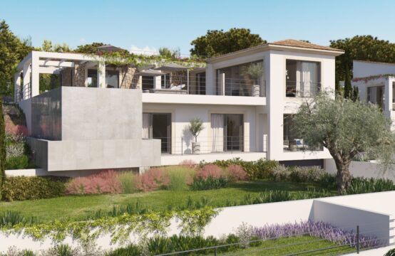 Nova Santa Ponsa: Moderne Meerblick Villa zu verkaufen Bau hat begonnen