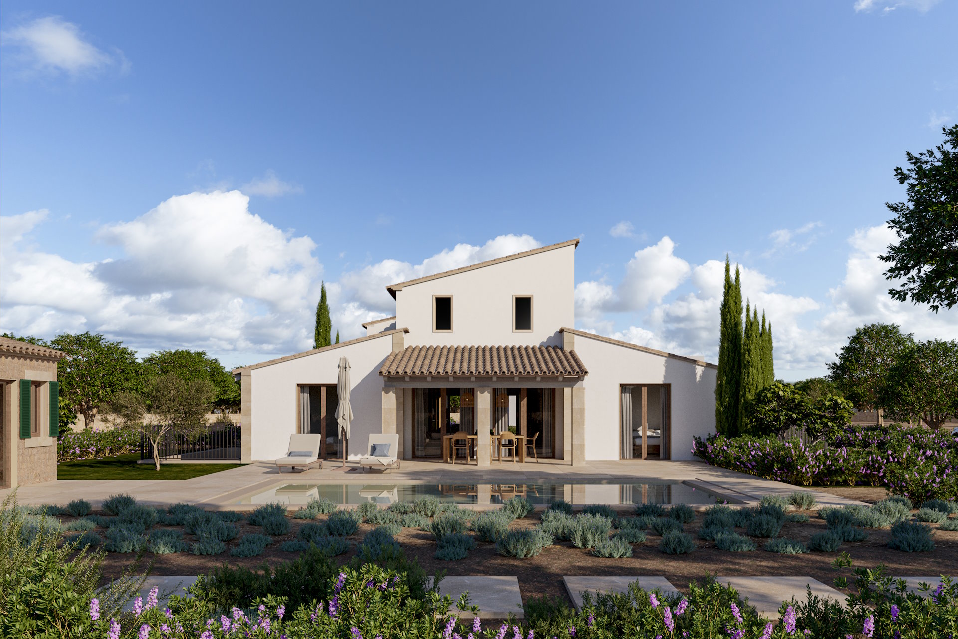 Newly built finca in the Santa Maria wine-growing region with 4 bedrooms, high ceilings and saltwater pool