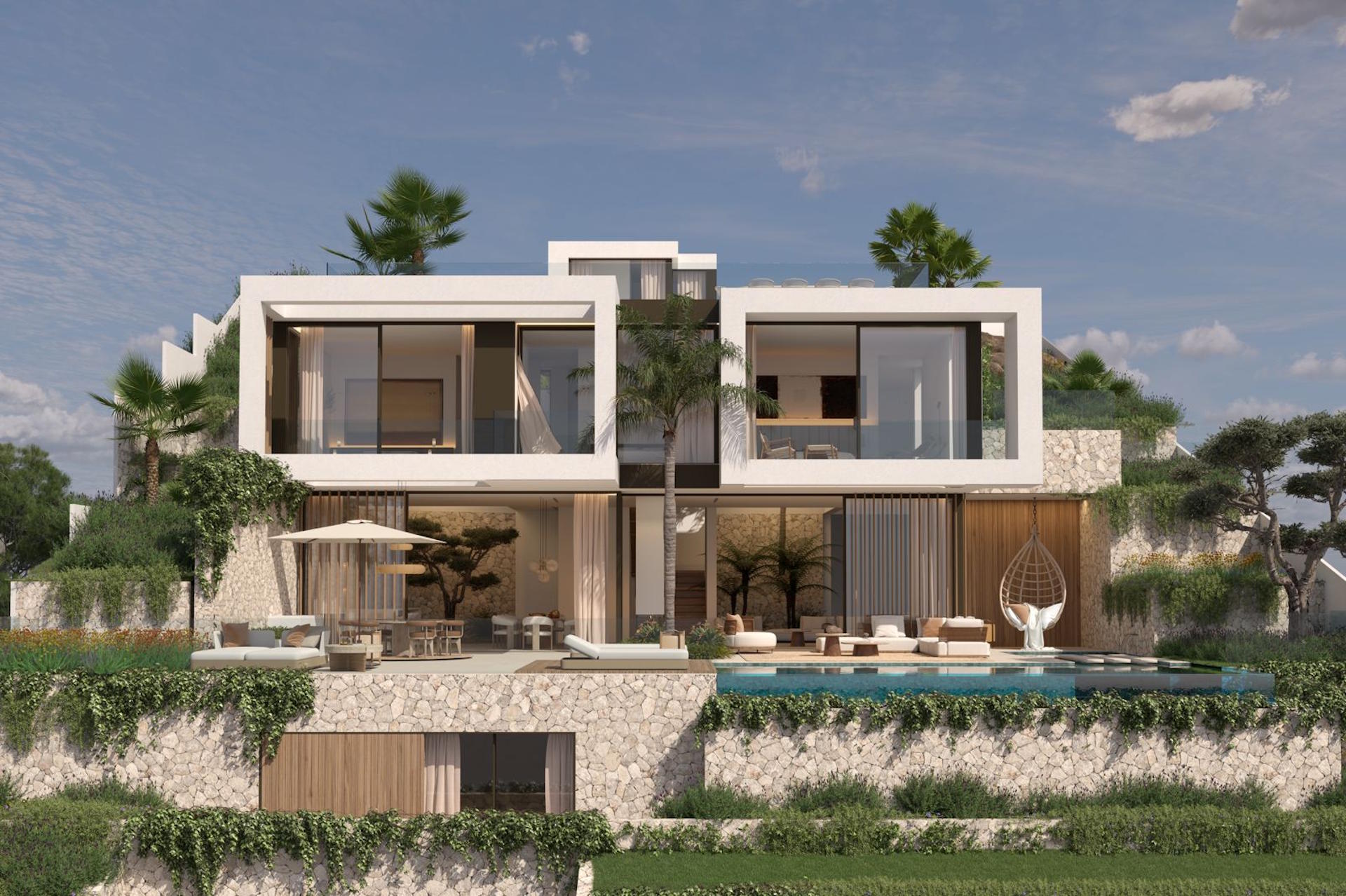 Baugrundstück für exklusive Villa in Cala Llamp, Port Andratx mit Baugenehmigung zu verkaufen